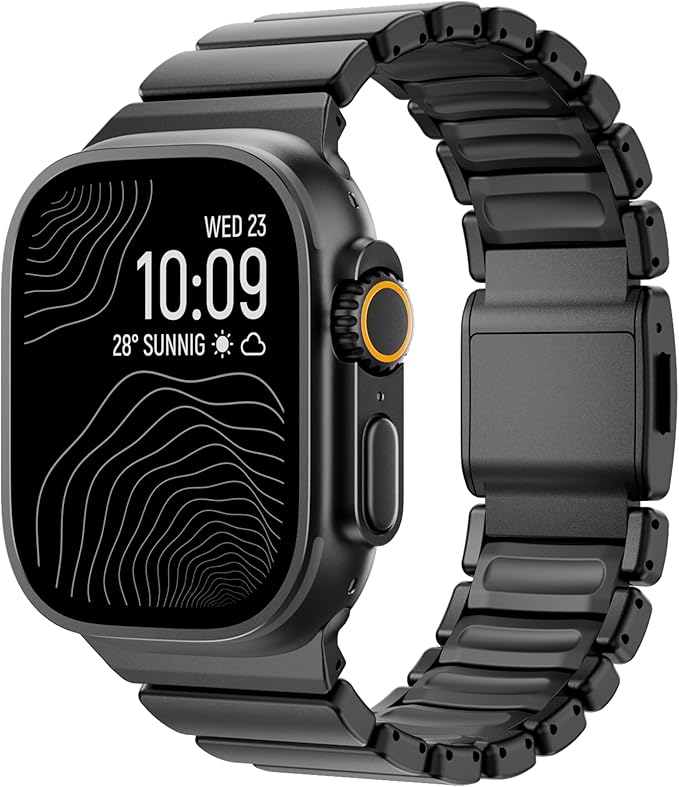 Correa De Acero Y Silicona Para Apple Watch 42-49mm Ultra
