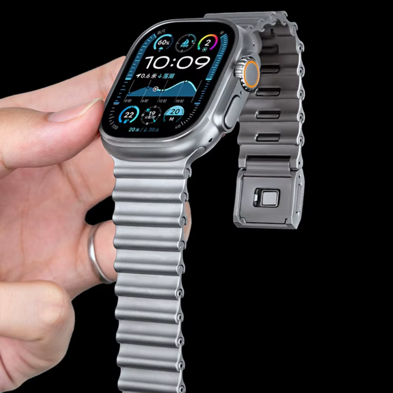 Correa Magnética de Acero Inoxidable Premium para Apple Watch