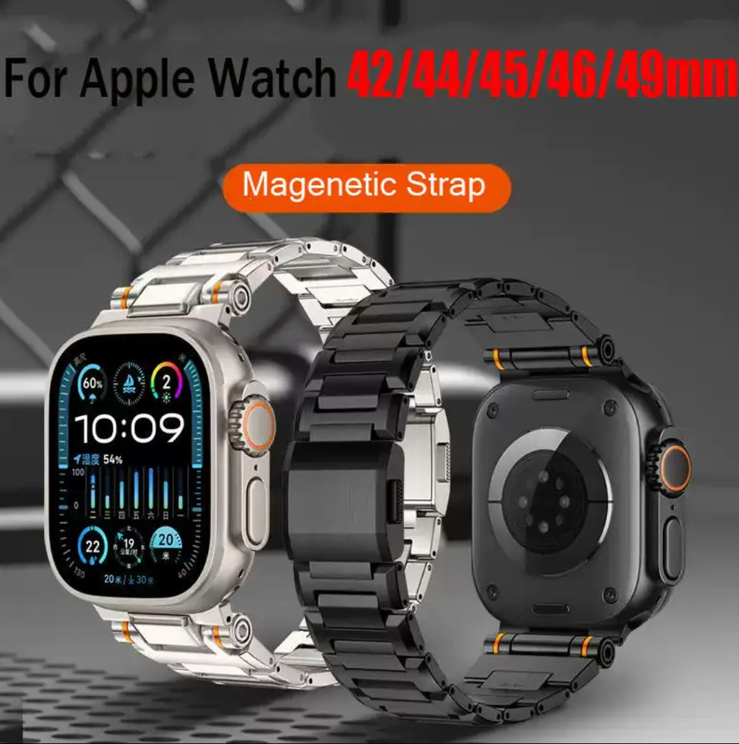 Correa Táctica Magnética Metal para Apple Watch Ultra 49mm Y 42mm - 46mm