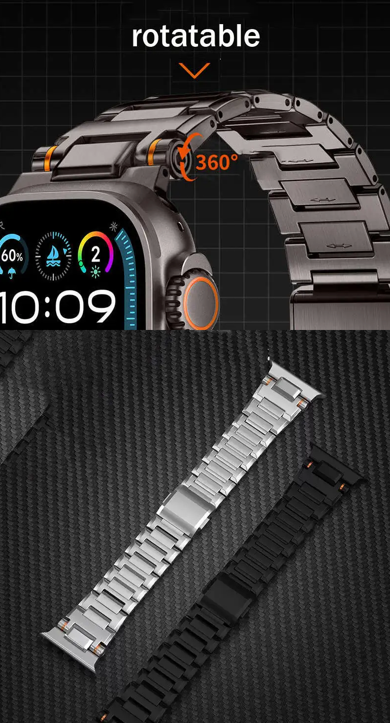 Correa Táctica Magnética Metal para Apple Watch Ultra 49mm Y 42mm - 46mm