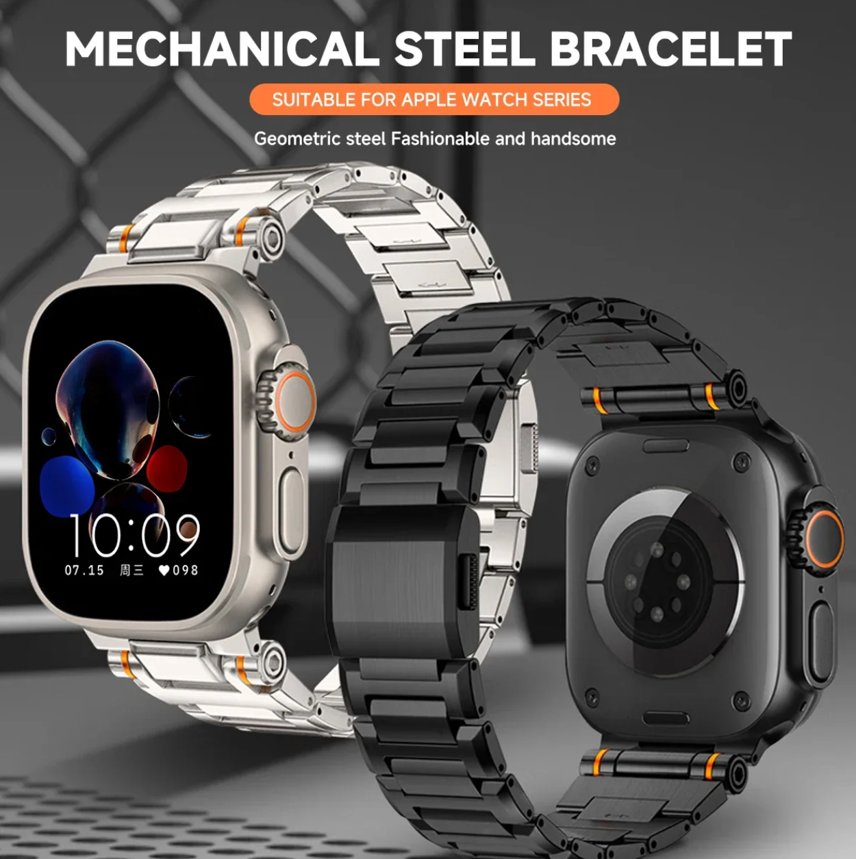 Correa Táctica Magnética Metal para Apple Watch Ultra 49mm Y 42mm - 46mm