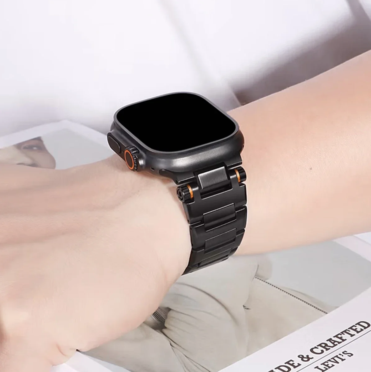 Correa Táctica Magnética Metal para Apple Watch Ultra 49mm Y 42mm - 46mm