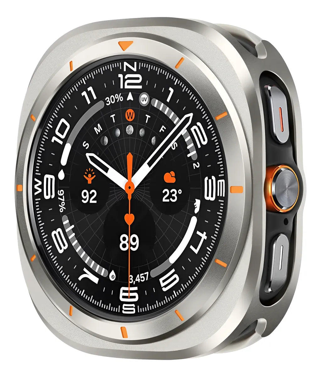 Funda Protectora Para Samsung Galaxy Watch Ultra 47 Mm, Carcasa De Metal Resistente Con Marco Trasero Cubierta De Aleación De Aluminio
