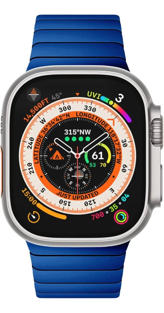 Correa Apple Watch 42 44 45 46 y 49mm Metal Negro Titan