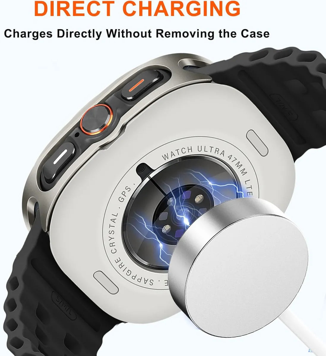 Funda Protectora Para Samsung Galaxy Watch Ultra 47 Mm, Carcasa De Metal Resistente Con Marco Trasero Cubierta De Aleación De Aluminio