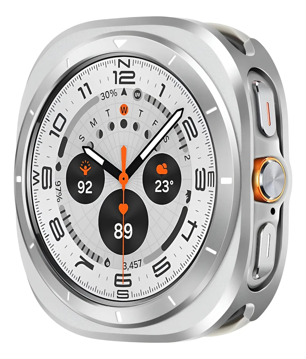 Funda Protectora Para Samsung Galaxy Watch Ultra 47 Mm, Carcasa De Metal Resistente Con Marco Trasero Cubierta De Aleación De Aluminio