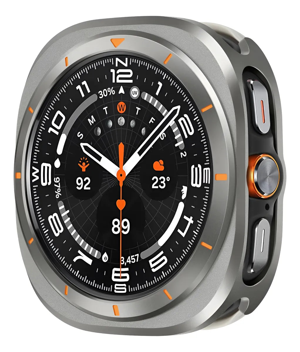 Funda Protectora Para Samsung Galaxy Watch Ultra 47 Mm, Carcasa De Metal Resistente Con Marco Trasero Cubierta De Aleación De Aluminio