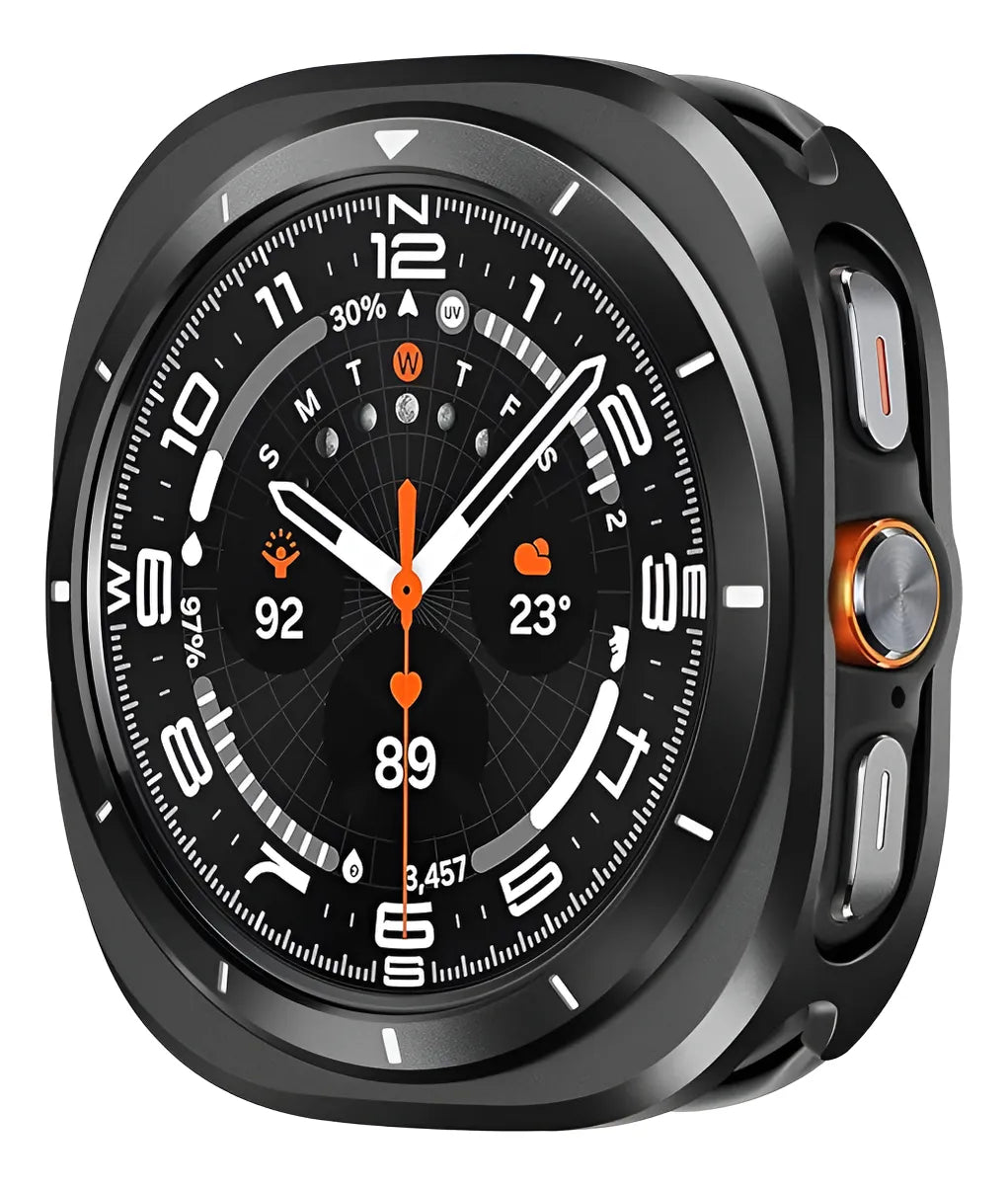 Funda Protectora Para Samsung Galaxy Watch Ultra 47 Mm, Carcasa De Metal Resistente Con Marco Trasero Cubierta De Aleación De Aluminio
