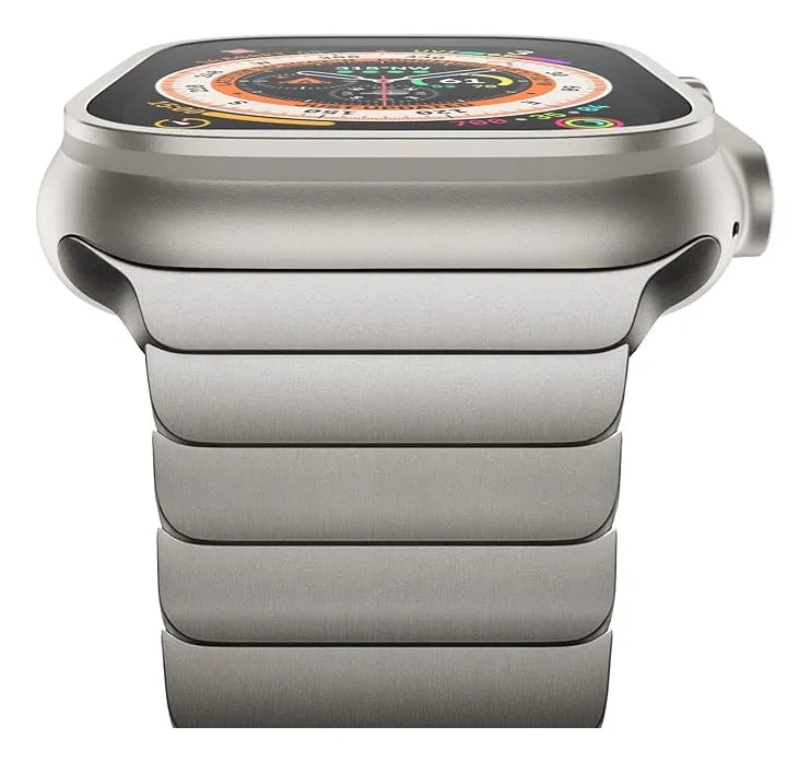 Correa Apple Watch 42 44 45 46 y 49mm Metal Negro Titan