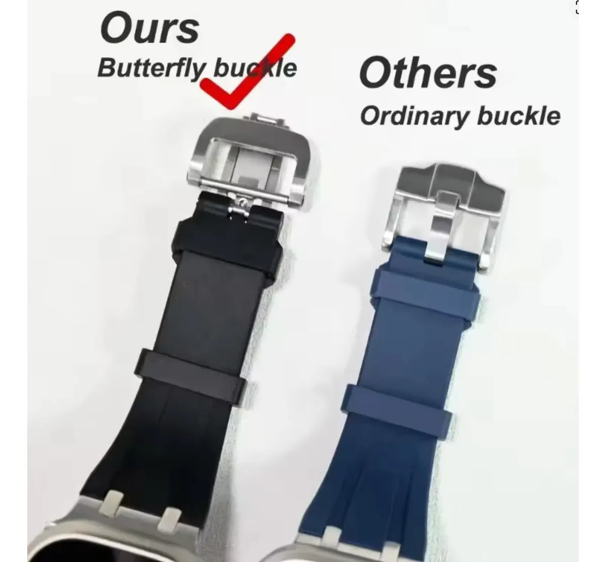 Correa Deportiva de Silicona Premium para Apple Watch Cerradura Mariposa