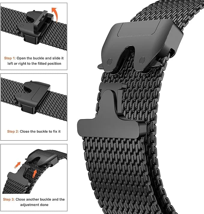 Correa De Malla Milanesa Para Apple Watch 42mm-49mm Ultra 1, 2 y 3