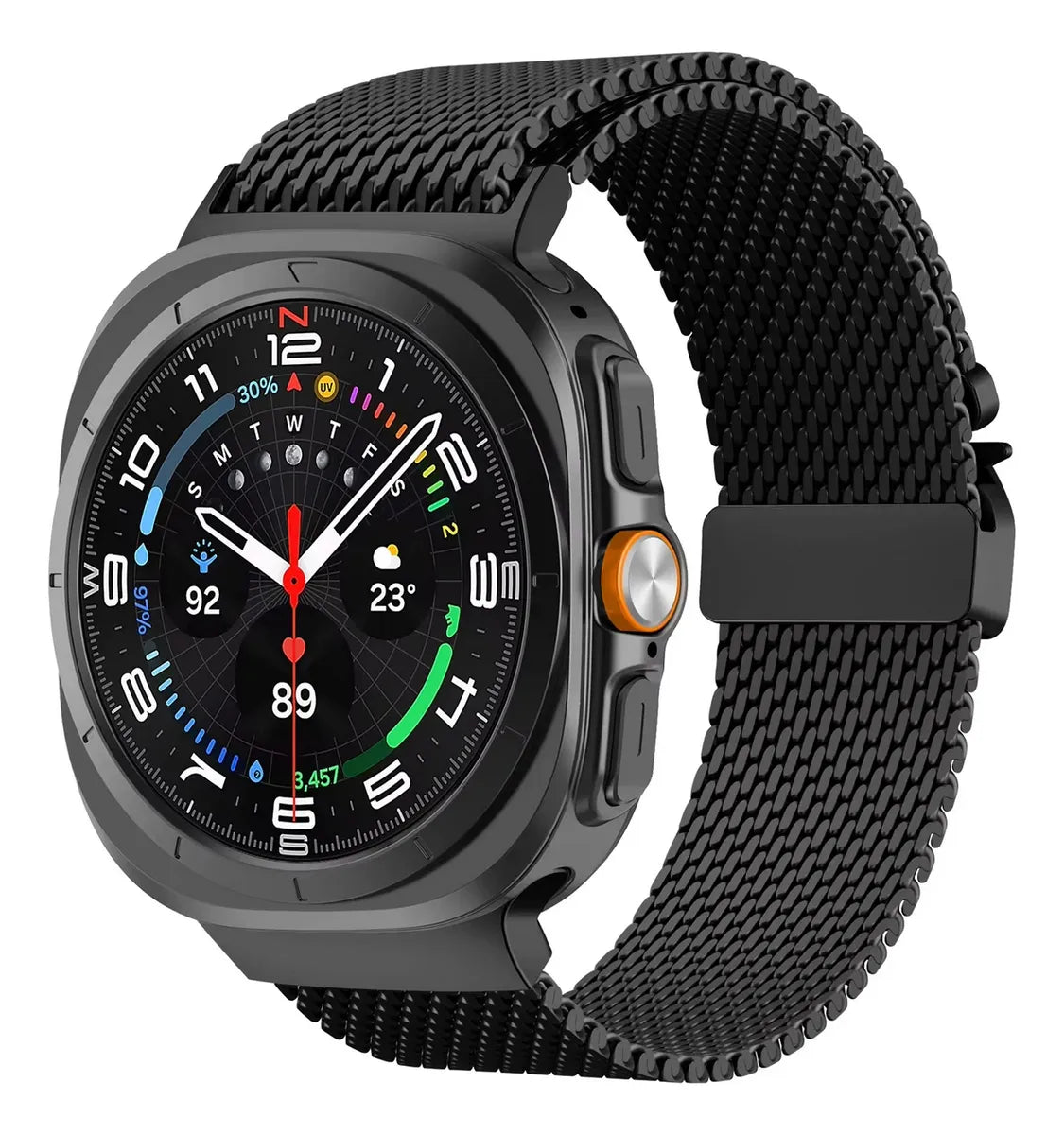 Correa Para Samsung Galaxy Watch Ultra 47mm Milanesa Acero