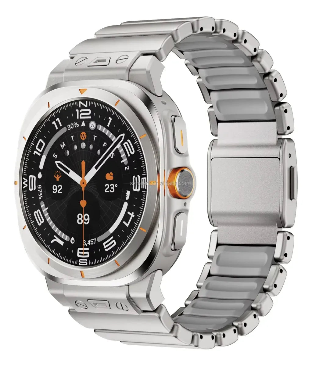 Correa De Titanio Y Silicon De Lujo Para Galaxy Watch Ultra