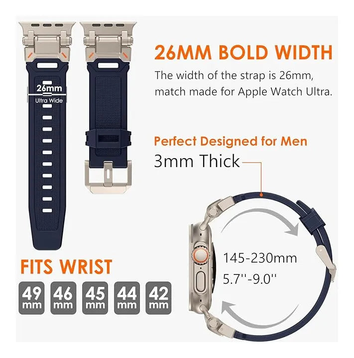 Correa Silicona Apple Watch Ultra 49mm y 42mm 46mm Sport