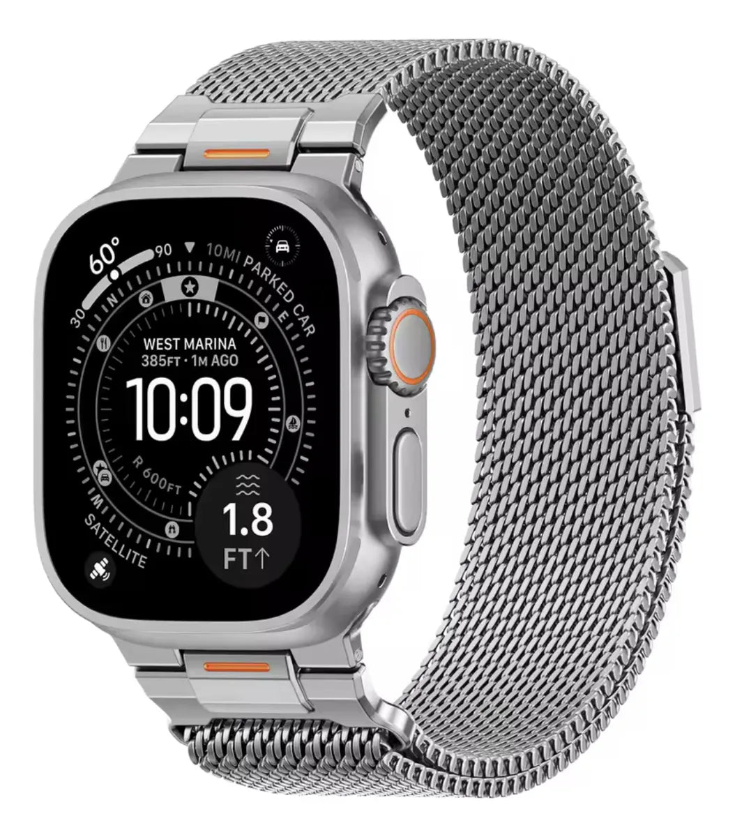 Correa Magnética Malla Milanesa Apple Watch Ultra y 42mm-49mm
