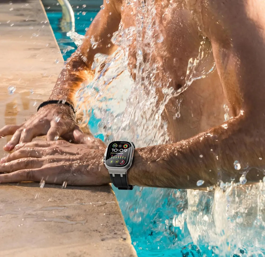 Correa Deportiva de Silicona Premium para Apple Watch Cerradura Mariposa