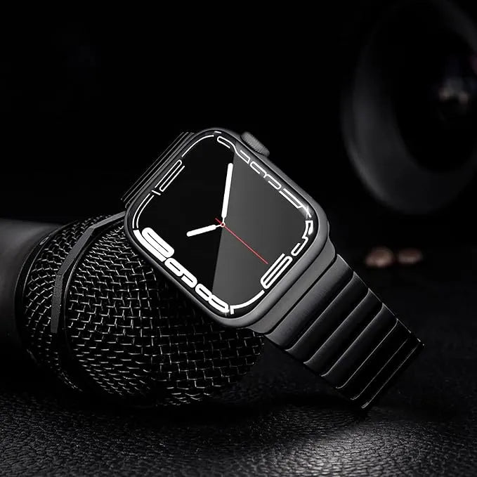 Correa Apple Watch 42 44 45 46 y 49mm Metal Negro Titan