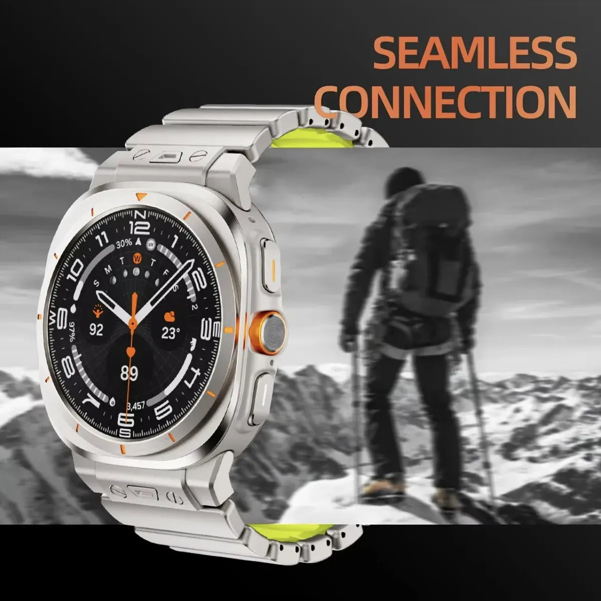 Correa De Titanio Y Silicon De Lujo Para Galaxy Watch Ultra