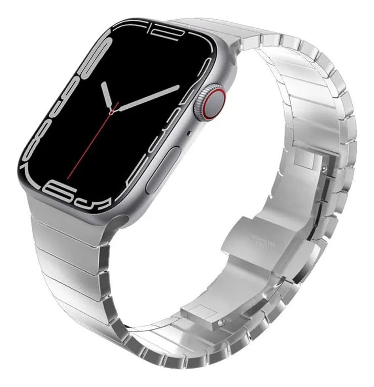 Correa Apple Watch 42 44 45 46 y 49mm Metal Negro Titan