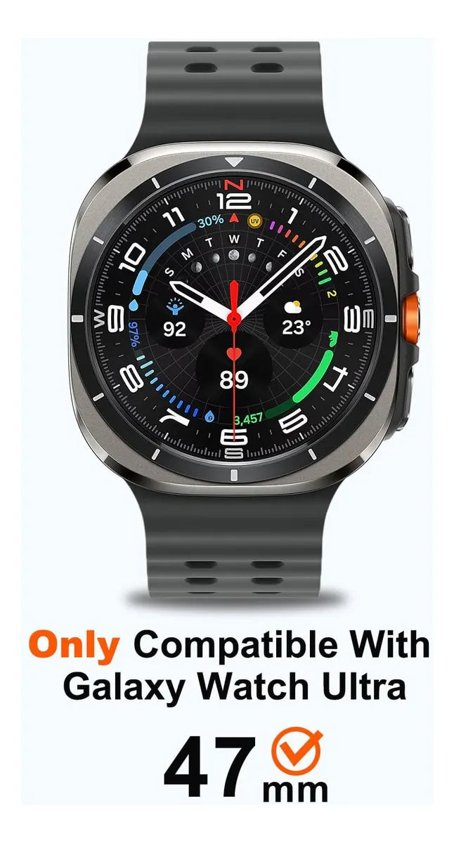 Funda Protectora Para Samsung Galaxy Watch Ultra 47 Mm, Carcasa De Metal Resistente Con Marco Trasero Cubierta De Aleación De Aluminio